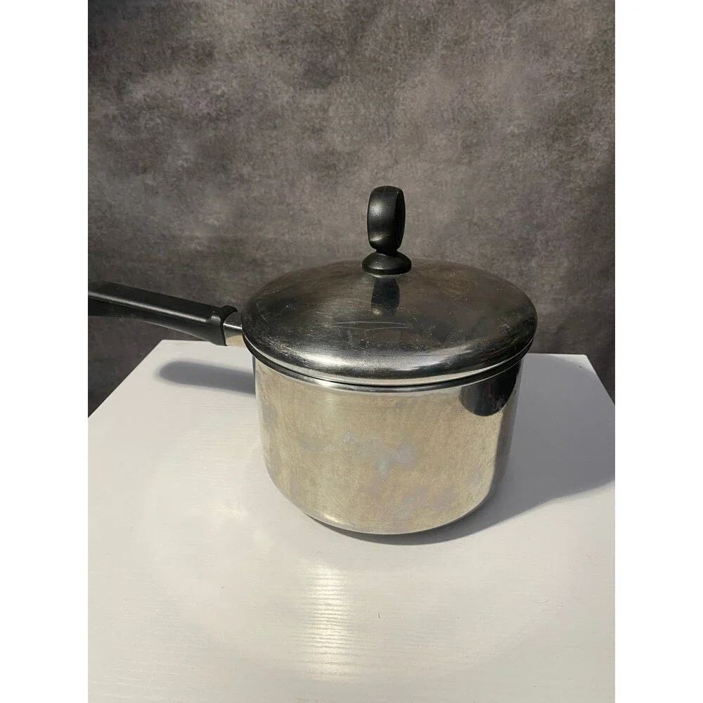Farberware 18/10 Stainless Steel 3 QT Saucepan Pot With Matching Lid 3-Quart